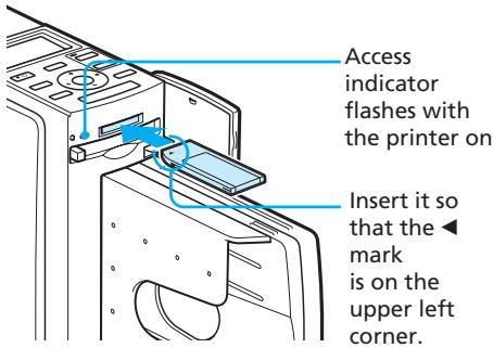 SONY DPP-EX50 - Inserting a "Memory Stick" - 1