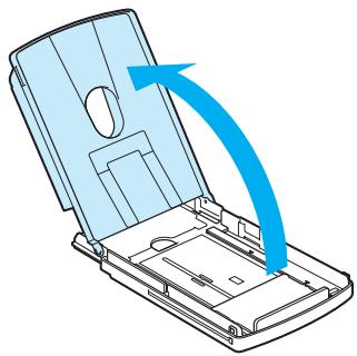 SONY DPP-EX50 - Open the paper tray cover. - 1