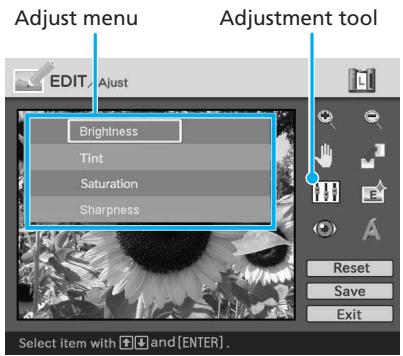 SONY DPP-EX50 - Adjusting an image - 1