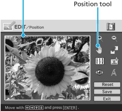 SONY DPP-EX50 - Moving an image - 1