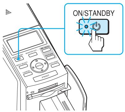 SONY DPP-EX50 - Turn on the printer. - 1