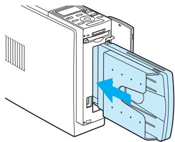 SONY DPP-EX50 - Insert the paper tray into the printer. - 1