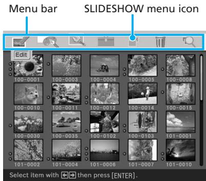 SONY DPP-EX50 - Press MENU. - 1