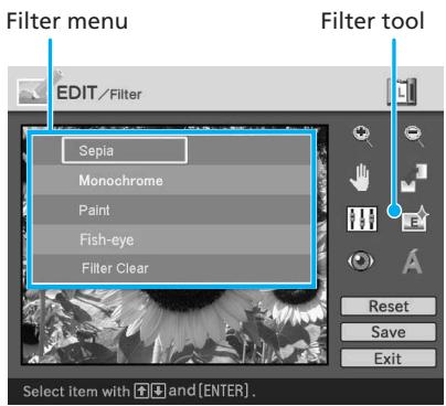 SONY DPP-EX50 - Adding a special filter to an image - 1