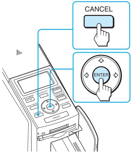 SONY DPP-EX50 - Press INPUT SELECT repeatedly to select the memory card containing the images that you want to print. - 5
