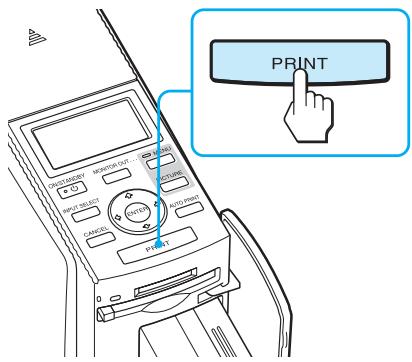 SONY DPP-EX50 - Press INPUT SELECT repeatedly to select the memory card containing the images that you want to print. - 7