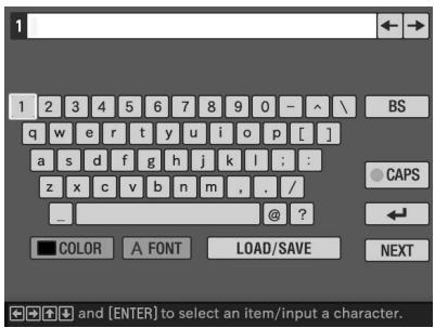 SONY DPP-EX50 - Superimposing characters - 1