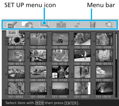 SONY DPP-EX50 - Press MENU. - 1