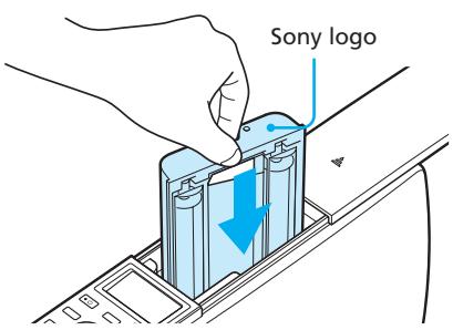 SONY DPP-EX50 - Insert the print cartridge. - 1