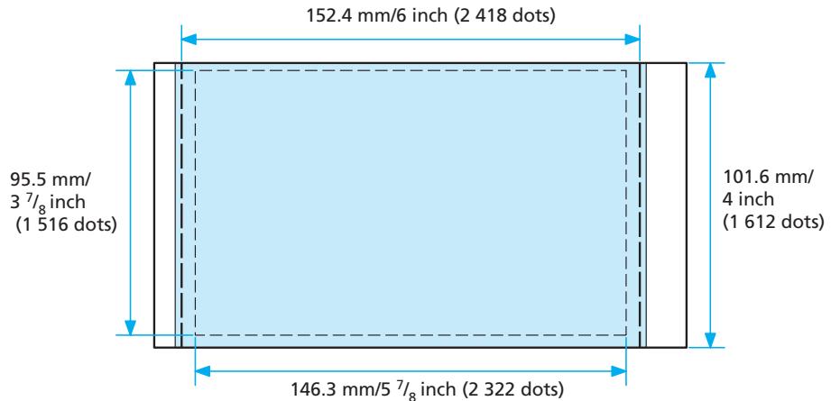 SONY DPP-EX50 - Printing range - 1