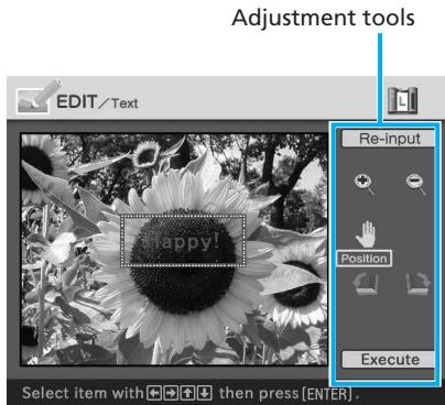 SONY DPP-EX50 - After you finish entering the remaining characters, press the arrow ( /  /  / ) button to select "NEXT", and then press ENTER. - 1