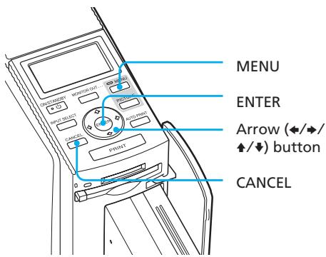 SONY DPP-EX50 - Changing the print settings (SET UP) - 1