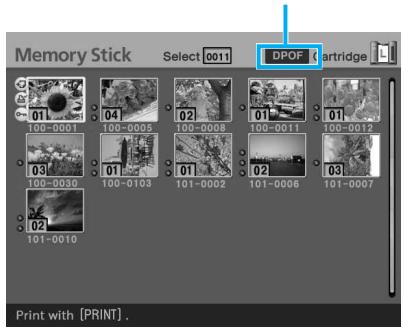 SONY DPP-EX50 - To print DPOF-preset images: DPOF - 1