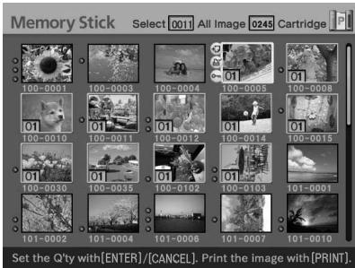 SONY DPP-EX50 - Press ENTER. - 1