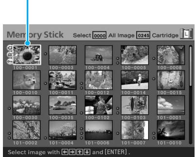 SONY DPP-EX50 - To cancel the selection - 1