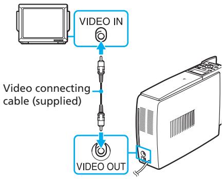 SONY DPP-EX50 - Connecting to a TV monitor - 1