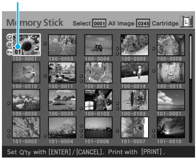 SONY DPP-EX50 - Printing multiple images - 2