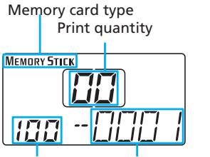 SONY DPP-EX50 - Press INPUT SELECT repeatedly to select the memory card containing the images that you want to print. - 2
