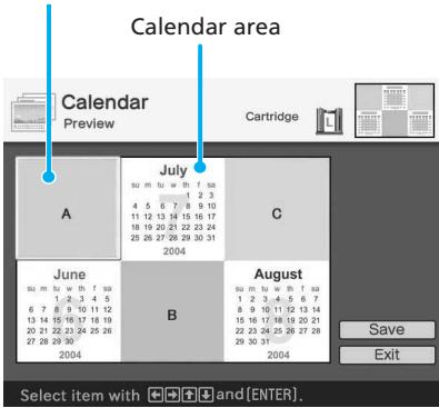 SONY DPP-EX50 - Making a calendar - 4