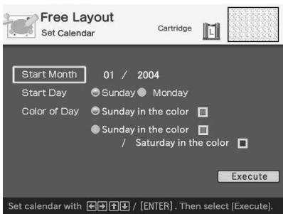 SONY DPP-EX50 - Adding a calendar - 2