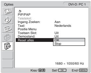SONY MFM-HT205 - ■ Terugkeren naar de standaardinstelling - 1