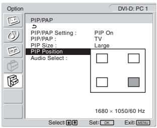 SONY MFM-HT205 - Sprememba položaja podslike (PIP function: On) - 1