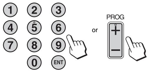 SONY MFM-HT205 - Press the 0-9 buttons to input a channel number. - 1