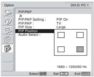 SONY MFM-HT205 - Prima os botões ↑/↓ para seleccionar (Option) e prima o botão OK. - 1
