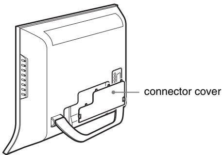 SONY MFM-HT205 - Setup 4: Replace the connector cover - 1