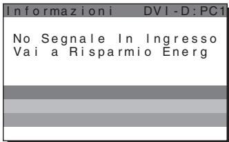 SONY MFM-HT205 - Se viene visualizzato “No Segnale In Ingresso” - 1