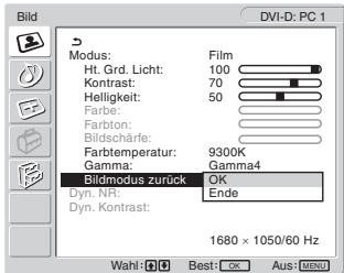 SONY MFM-HT205 - Feineinstellen der Farbtemperatur - 3