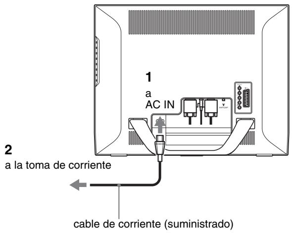 SONY MFM-HT205 - Configuración 3: Conexión del cable de corriente - 1