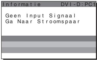 SONY MFM-HT205 - Wanneer "Geen Input Signaal" op het scherm verschijnt - 1