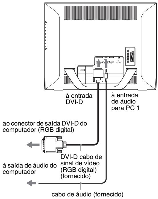 SONY MFM-HT205 - ■ Ligar um computador através dos conectores PC 1 - 1