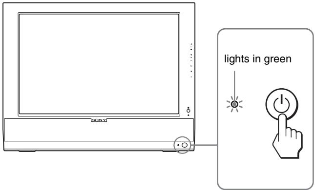 SONY MFM-HT205 - Setup 5: Turn on the display and other equipment - 1