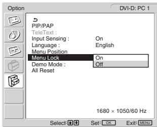 SONY MFM-HT205 - ■ Ustawienie „Menu Position” - 2