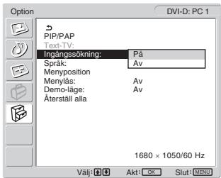 SONY MFM-HT205 - ■ Att ställa in "Ingångsavsökning" (endast för PC 1/PC 2) - 1
