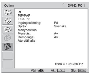 SONY MFM-HT205 - Optionmenyn - 1