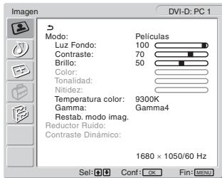 SONY MFM-HT205 - Menú Imagen - 1