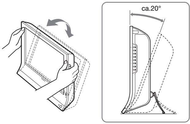 SONY MFM-HT205 - Nastavitev 6: Nastavite naklon in višino - 1