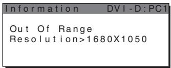 SONY MFM-HT205 - If "Resolution >1680 × 1050 " is displayed - 1
