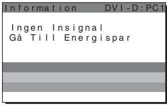 SONY MFM-HT205 - Om "Ingen Insignal" visas på skärmen - 1