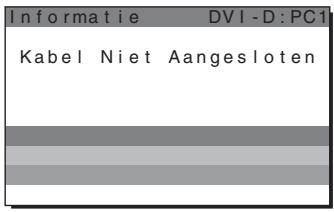 SONY MFM-HT205 - Wanneer "Kabel Niet Aangesloten" op het scherm verschijnt - 1