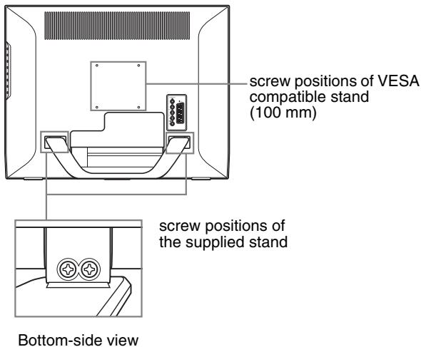SONY MFM-HT205 - ■ Using the VESA compatible stand - 1
