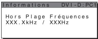 SONY MFM-HT205 - Si « xxx.x kHz / xxx Hz » est affiché - 1