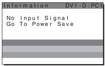SONY MFM-HT205 - Če se na zaslonu pojavi »No Input Signal« - 1