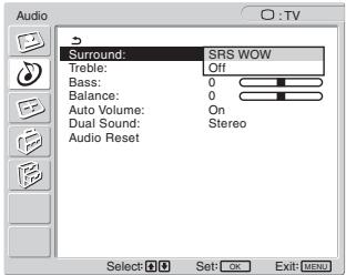 SONY MFM-HT205 - Menu Áudio - 1