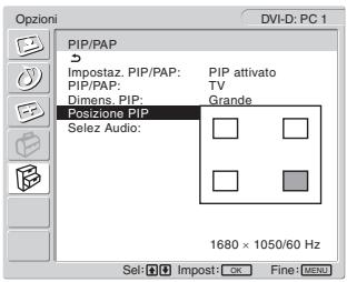 SONY MFM-HT205 - Premere i tasti ↑/↓ per selezionare le dimensioni desiderate e premere il tasto OK. - 1