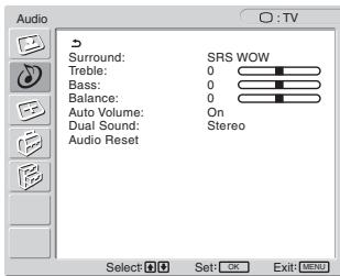 SONY MFM-HT205 - Zamknij menu. - 1