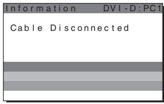 SONY MFM-HT205 - Jeśli na ekranie pojawia się komunikat „Cable Diconnected” - 1